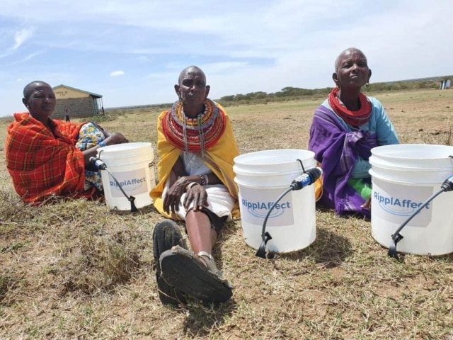 RipplAffect Samburu - 3 women sitting with buckets