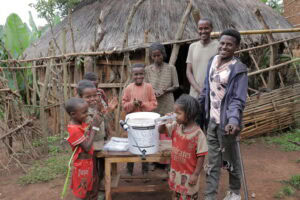 Ethiopia Family - Small Girl drinks water - 2025